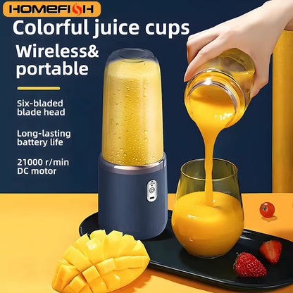 Double Cup Multifunction Usb Fruit Mixers Juicers Portable Electric Juicer Blender Fruit Juicer Cup Food Milkshake Juice Maker